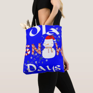 Snowman Feliz Navidad Bolsas de Tote para mujeres