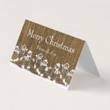 Snowman Feliz Navidad desde la tarjeta personaliza