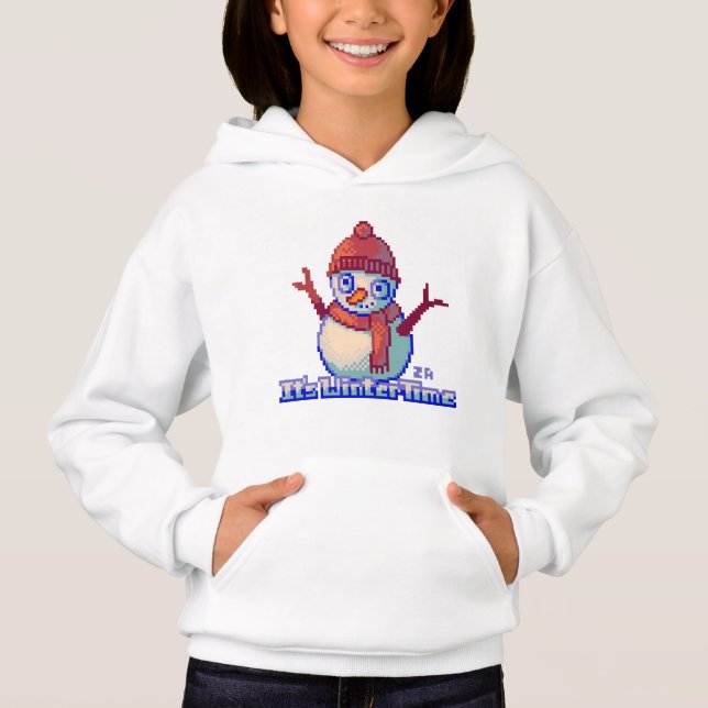 Snowman PixelArt, Pixel Art, sweater (Anverso)