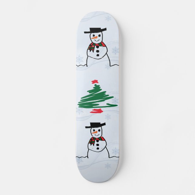 Snowman Skateboard (Anverso)