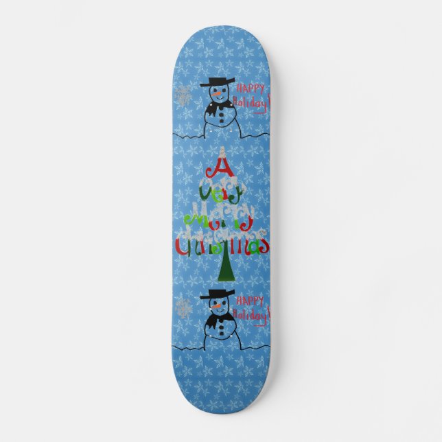 Snowman Skateboard (Anverso)