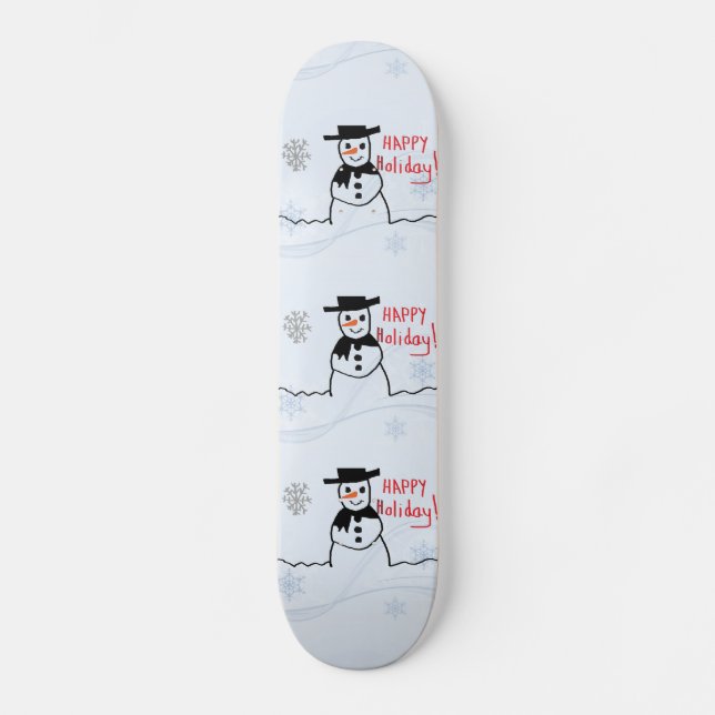 Snowman Skateboard (Anverso)