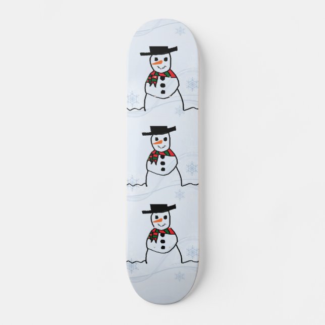 Snowman Skateboard (Anverso)
