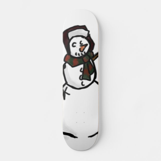 Snowman Skateboard (Anverso)