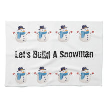 Snowman Winter Kitchen Toalla