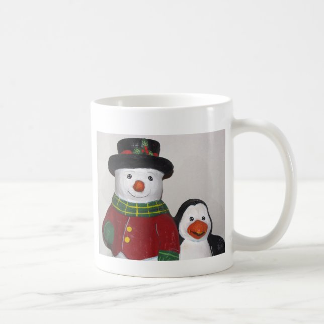 Snowman y la Copa del Café de Amigo son muy amable (Derecha)