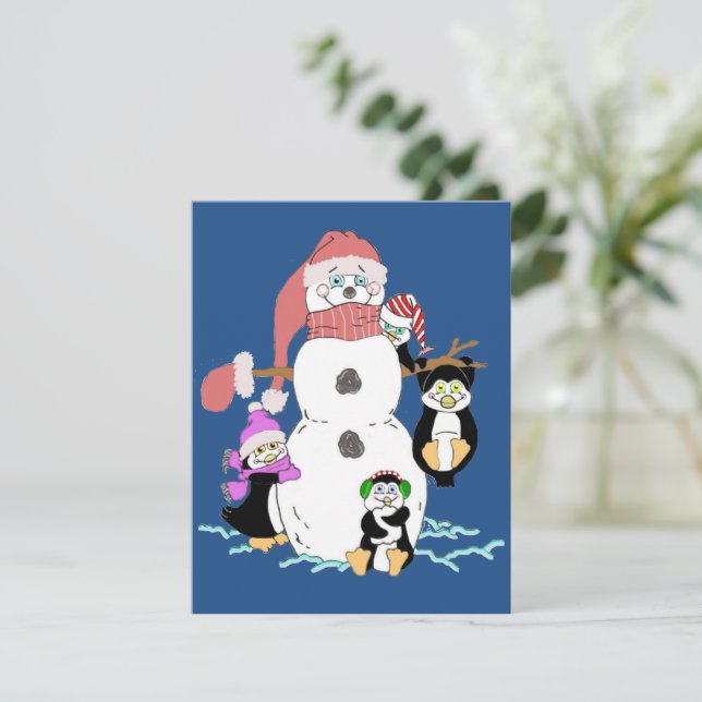Snowman y Penguin (Anverso de pie)