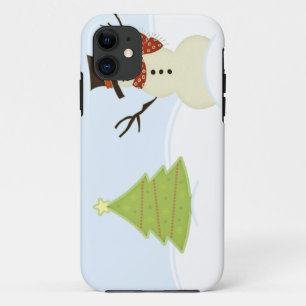 Snowman y Tree iPhone 5 BT Funda