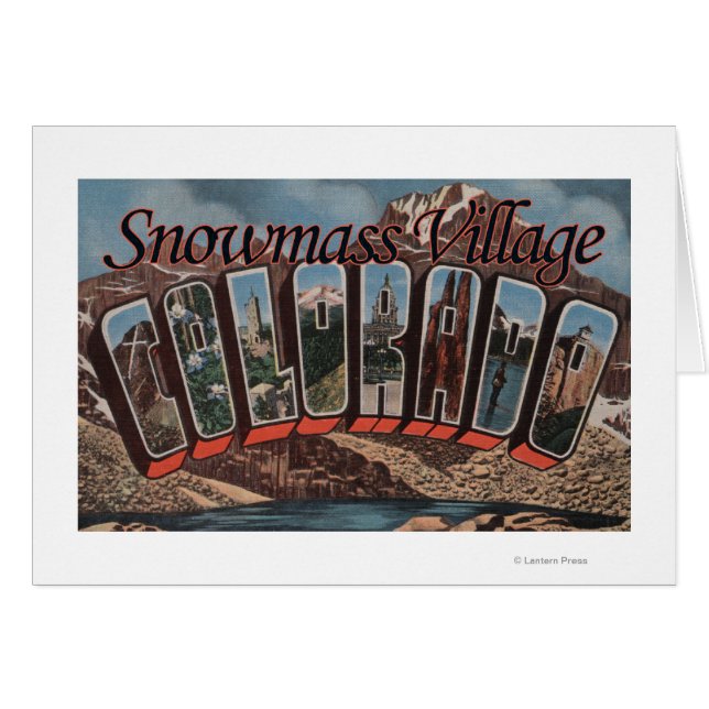 SnowMass, Colorado - Grandes Escenas de letras (Anverso (Horizontal))