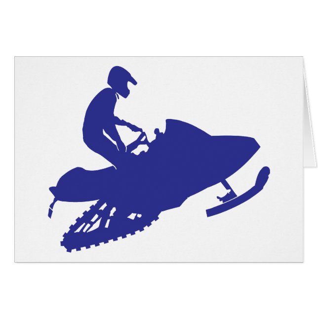 Snowmobiler/Navy Blue Sled (Anverso (Horizontal))