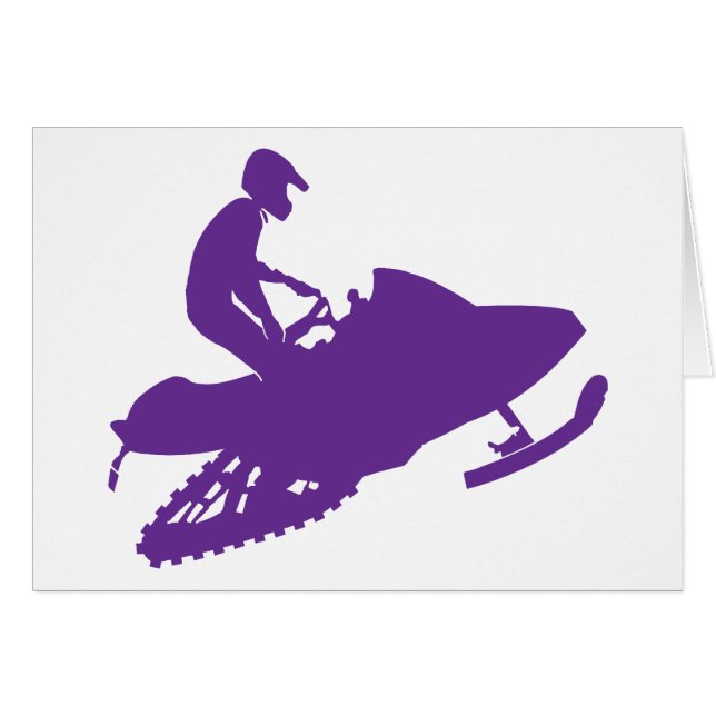 Snowmobiler/Purple Sled (Anverso (Horizontal))