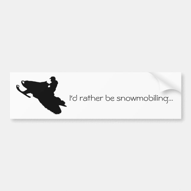 Snowmobiling bastante… a la pegatina para el (Frente)