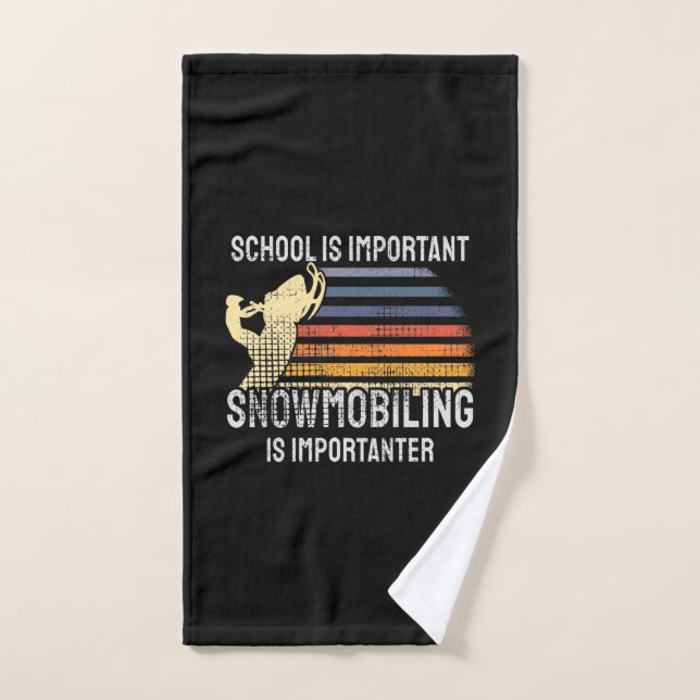 Snowmobling Snowmobile (Toalla de mano)