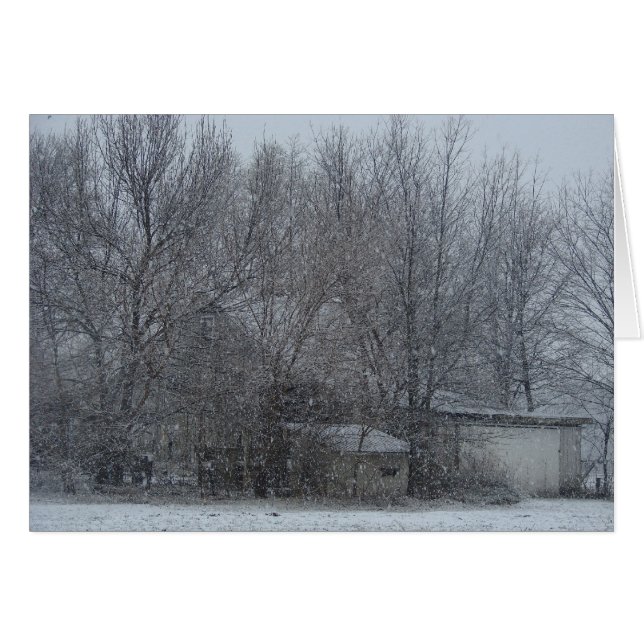 Snowy Barn (Anverso (Horizontal))