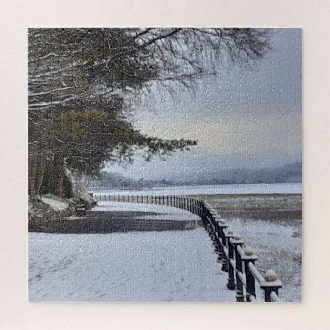 Snowy Morning Jigsaw Puzzle (Vertical)