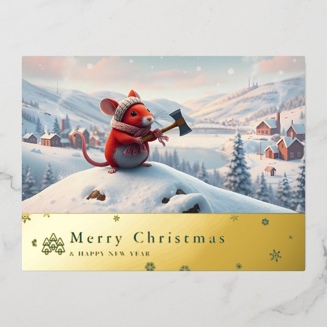 Snowy MOuntain Mouse postal card H (Anverso)