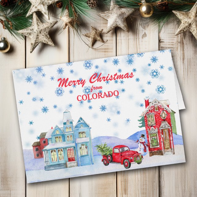 Snowy Village de Colorado Navidades Card (Subido por el creador)