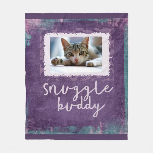 Snuggle la manta púrpura/verde azulada del (Anverso)