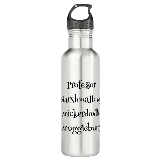 SnuggleNames: Botella de agua de aluminio Personal (Anverso)