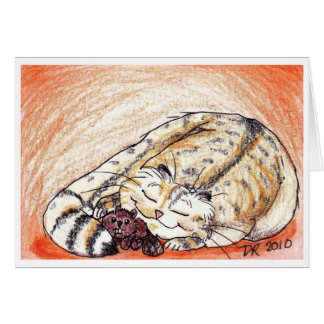Snuggles soñolientos del gatito gordo
