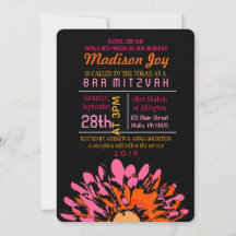 SO BONITO DAISY Bat Mitzvah Invitación