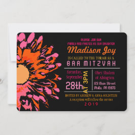 SO BONITO DAISY Bat Mitzvah Invitación