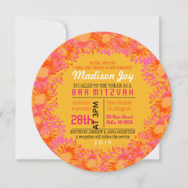 SO BONITO DAISY Bat Mitzvah Invitación