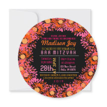 SO BONITO DAISY Bat Mitzvah Invitación