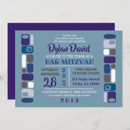 SO MOD Bar Bat Mitzvah Invitación