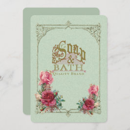 SOAP y BATH ~ Invitación / Tarjeta de evento