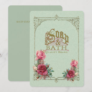 SOAP y BATH ~ Invitación / Tarjeta de evento