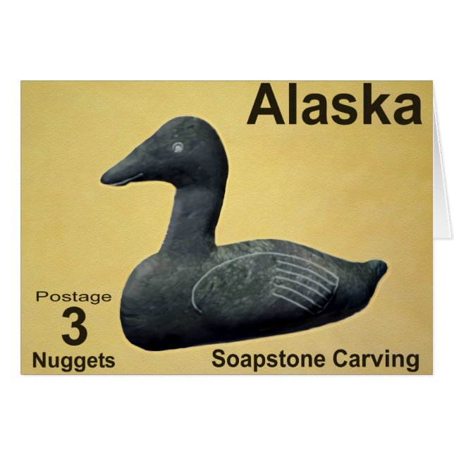 Soapstone Eider - Alaska Postage (Anverso (Horizontal))