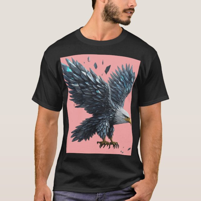 Soar arriba: Camiseta con águila de cristal (Anverso)