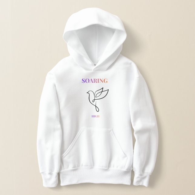 Soaring High Dove Inspirational Kids Hoodie (Distribución )