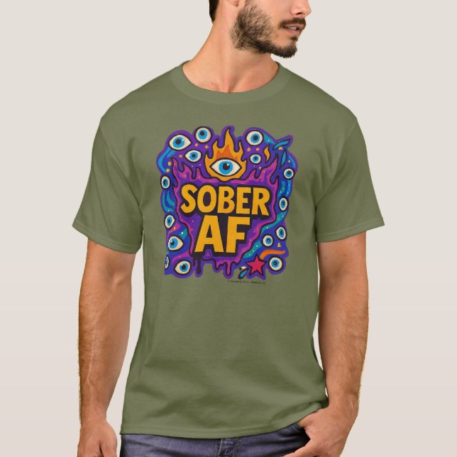 Sober AF - Camiseta (Anverso)
