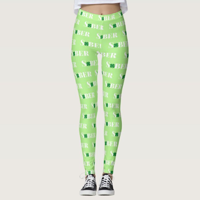 Sober Shamrock Leggings (Anverso)