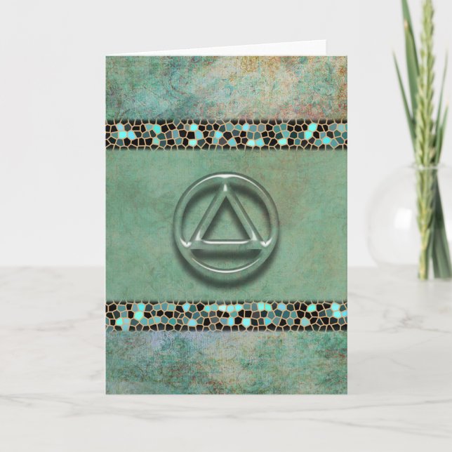 Sober tarjeta de felicitaciones por aniversario de (Anverso)