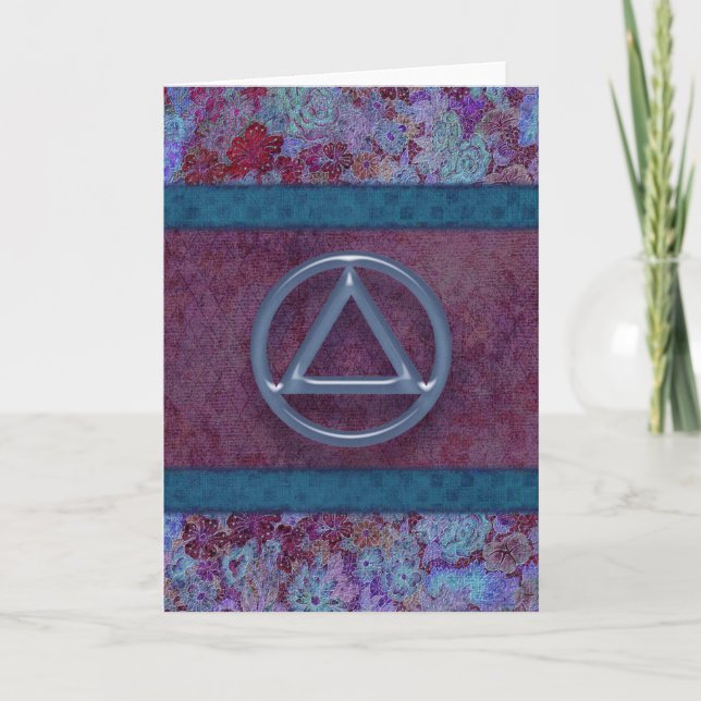 Sober tarjeta de felicitaciones por aniversario de (Anverso)