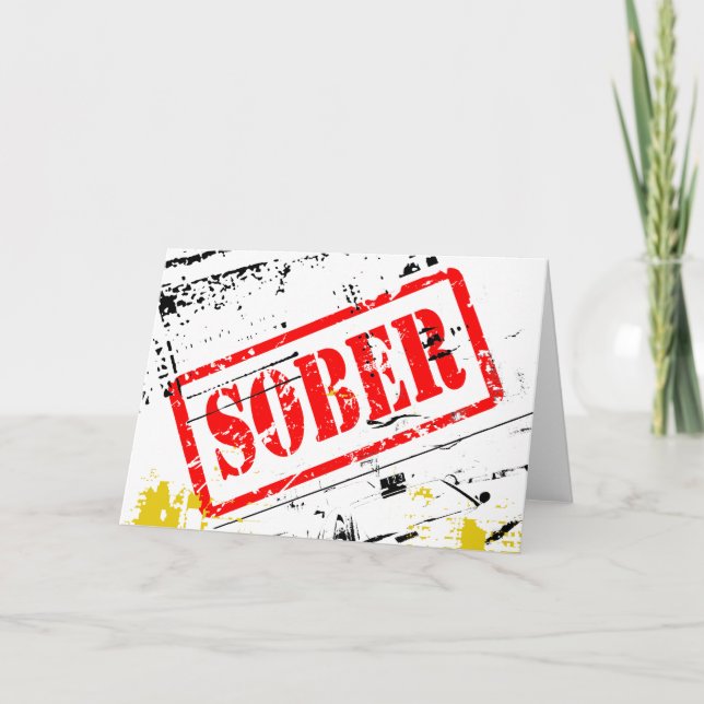 Sober Tarjeta de Recuperación de la Soberedad del  (Anverso)