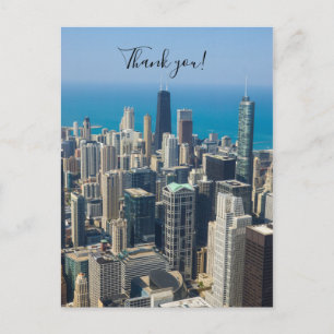 Sobre Chicago Tarjeta Postal de Agradecimiento