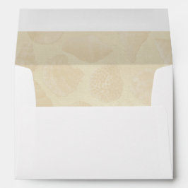 Sobre de Boda de encaje y casquillo de mar