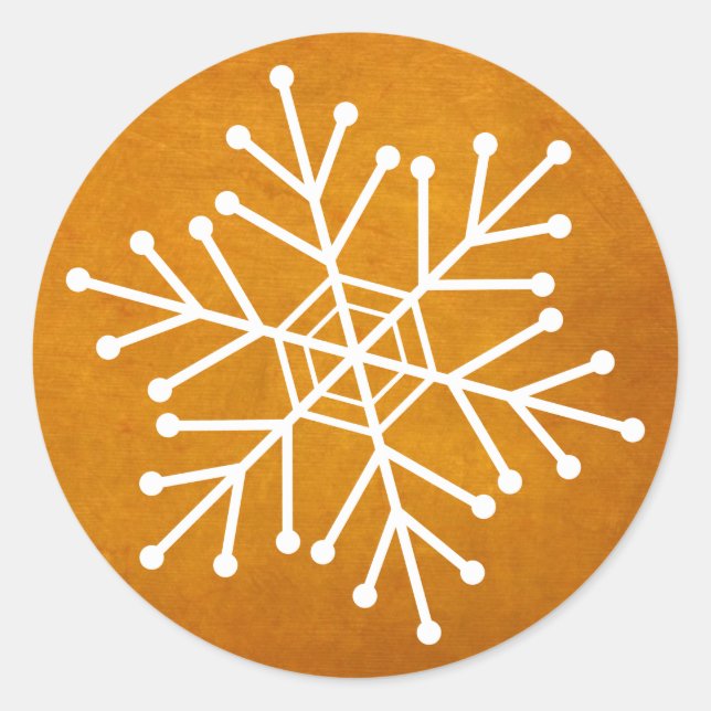 Sobre de copo de nieve de vacaciones o sellos actu (Anverso)