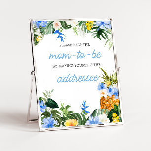 Sobre de Fiesta de Bebé de Piña Aloha Señal de Est
