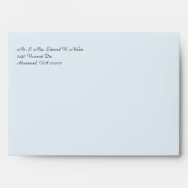 Sobre de invitación a la boda de cardenales rojos 
