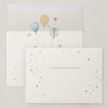 Sobre de Invitación Personalizada Balloon Daydream