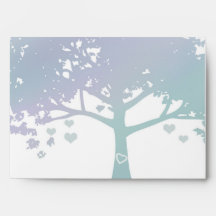 Sobre de la invitación de la boda de la menta de