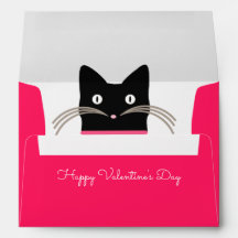 Sobre de San Valentín del gato.