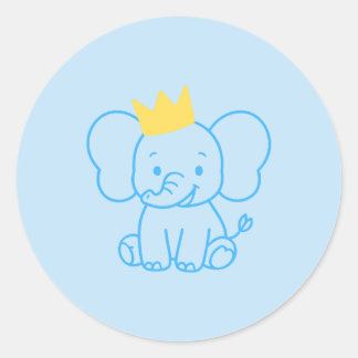 Sobre de Sello de Ducha de Bebé de Elefante del Pr