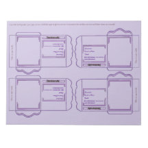 Sobre de Semillas morado Bloc de Notas de bricolaj