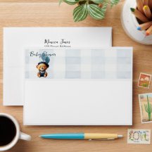 Sobre del tema de Baby Shower del oso